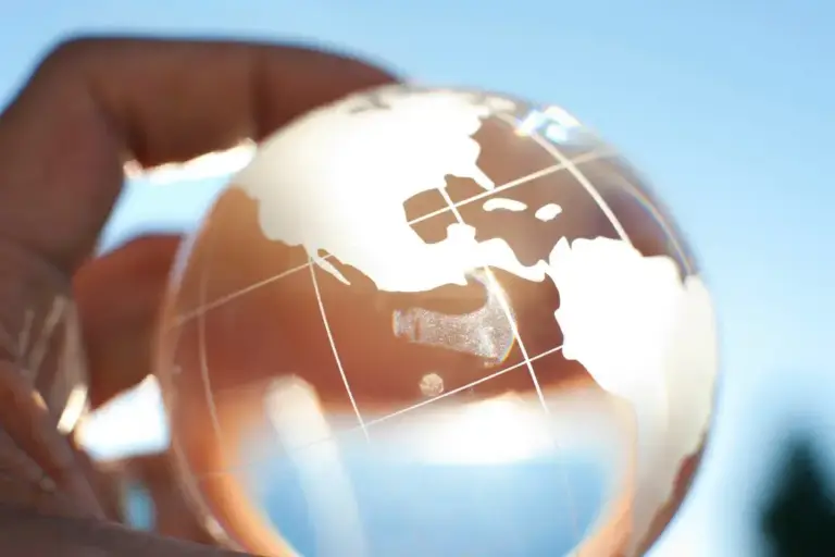 Globe representing international business growth